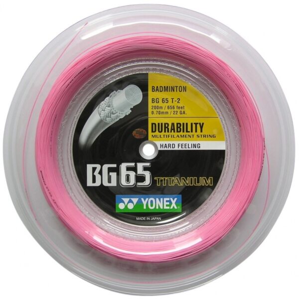 Yonex BG 65 Titanium Pink 200m