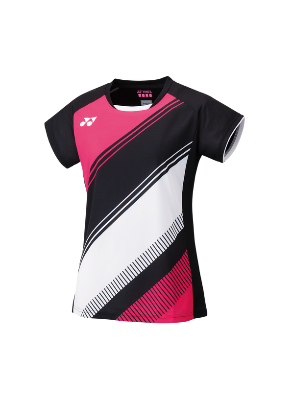 Yonex Crew Neck T-shirt Tournament 20591EX Dame Black/Pink